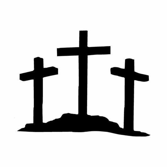 3 cross decal
