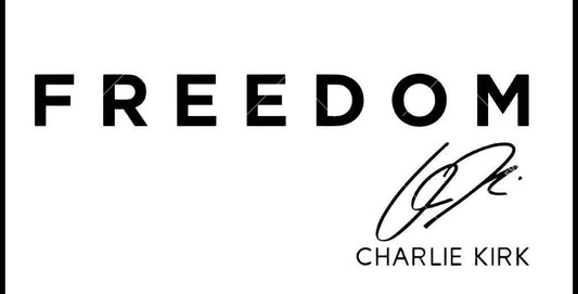 Charlie Kirk freedom sticker